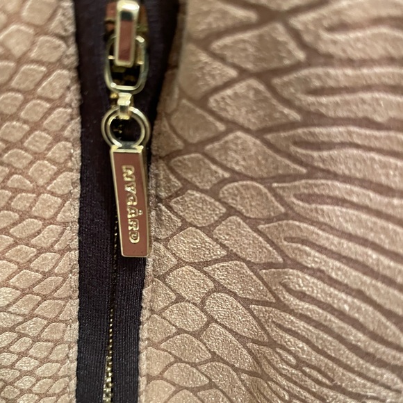 Nygard Faux Snakeskin Suede Moto Jacket XL Womens - Picture 5 of 10